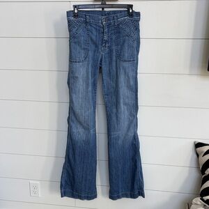 7 Seven for all Mankind Wide Leg high waisted Blue Women's Jeans